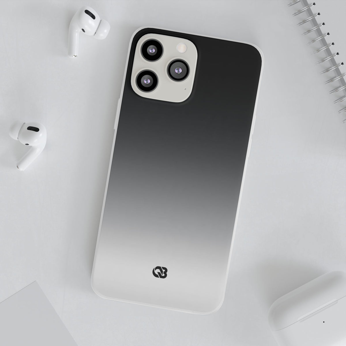 Noir Ombre Fade · Lite Phone Case for iPhone ·  Black