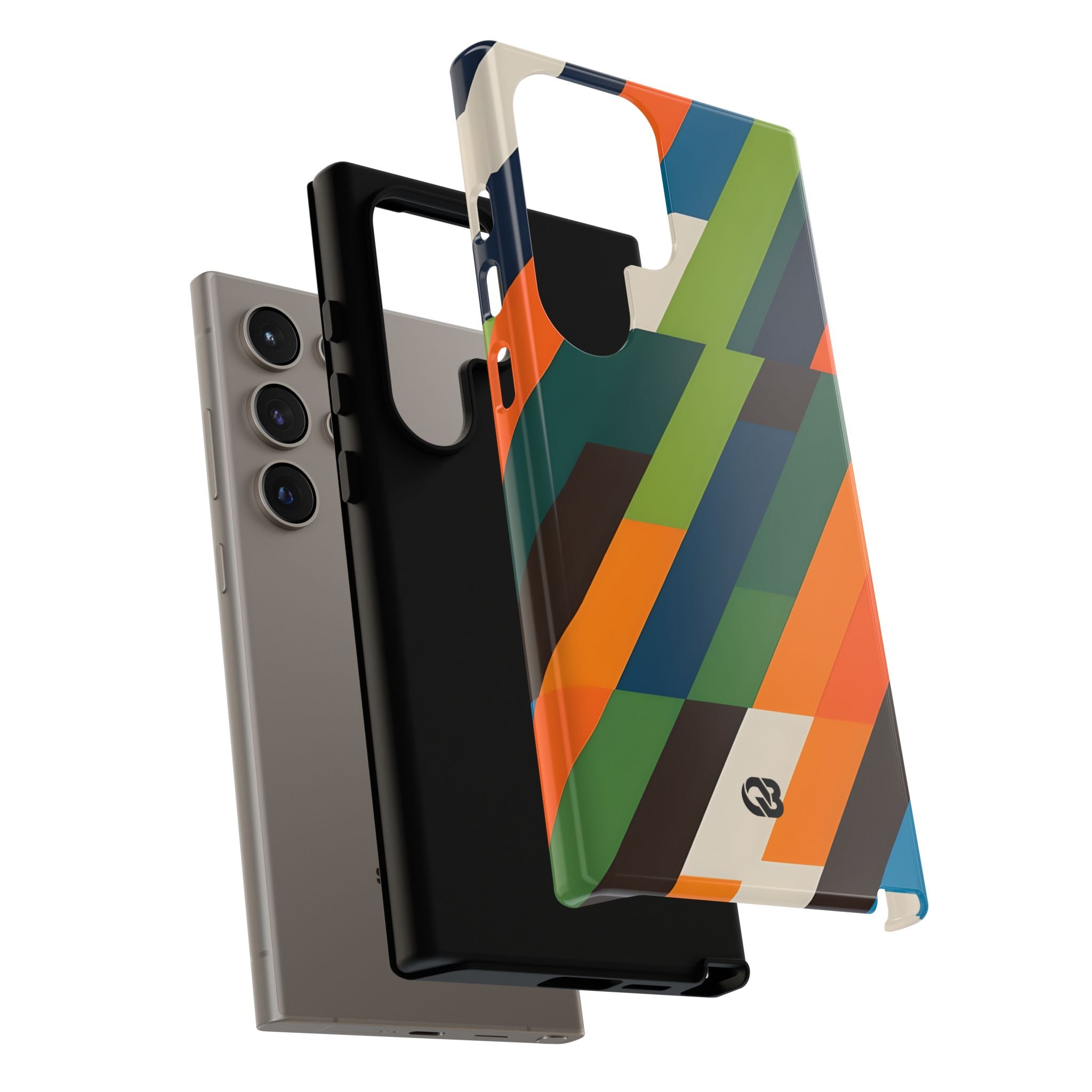 Angled Retro Mosaic · Tough Handyhülle für Samsung