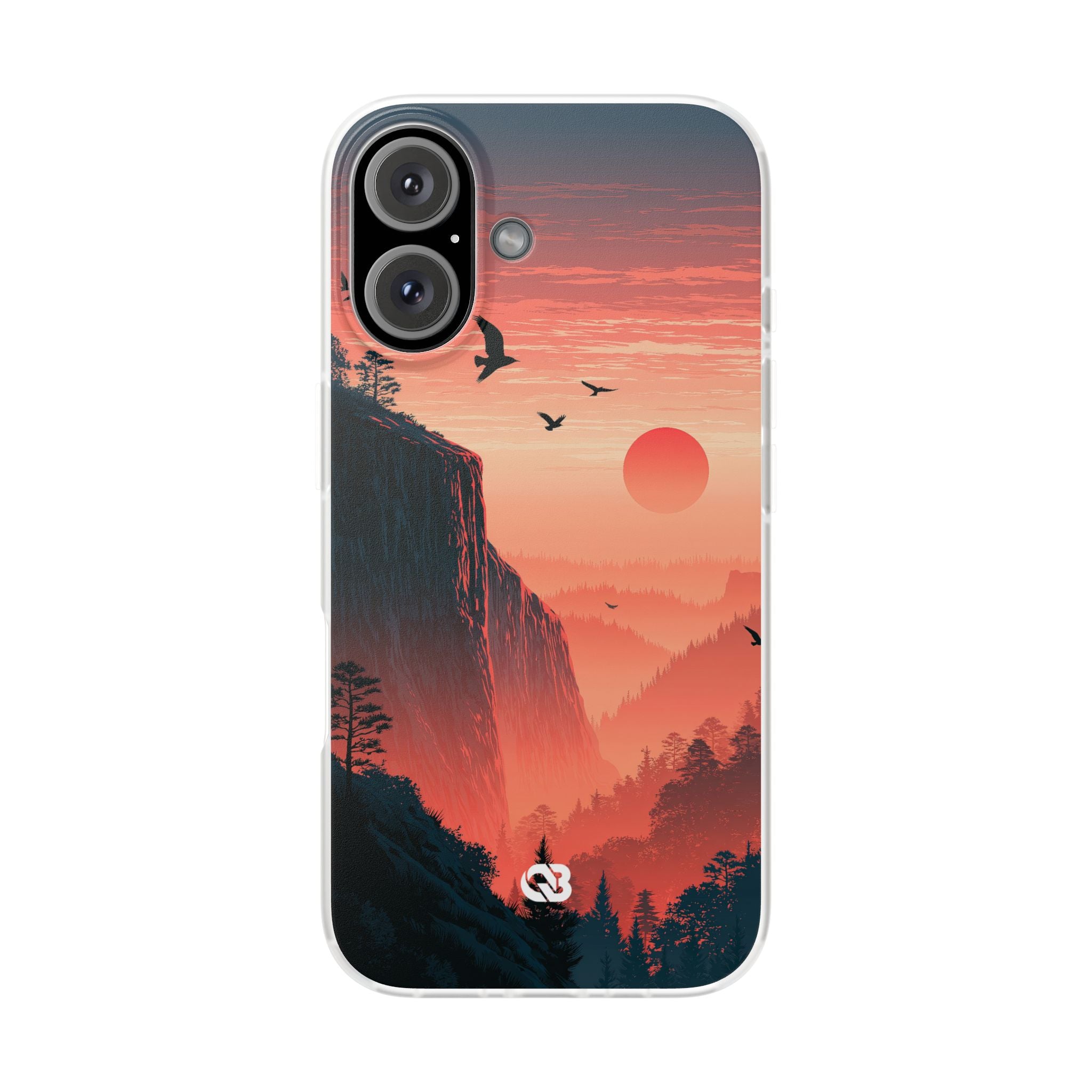 Orange Lite Phone Case for iPhone - Crimson Ridge Flight