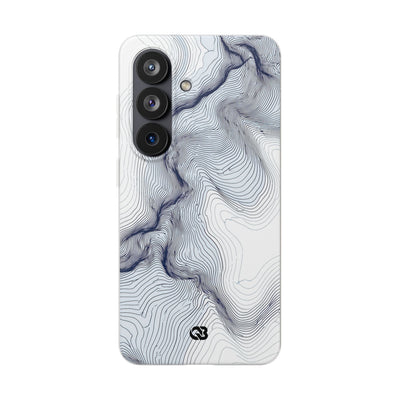 White Lite Phone Case for Samsung - Nordic Ridge Topo
