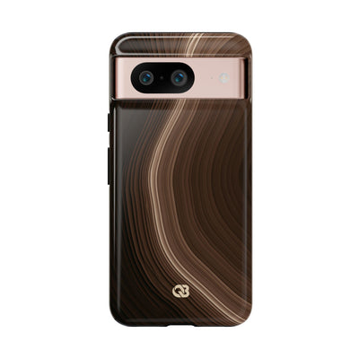 Brown Tough Phone Case for Google Pixel - Bronzed Canyon Relief