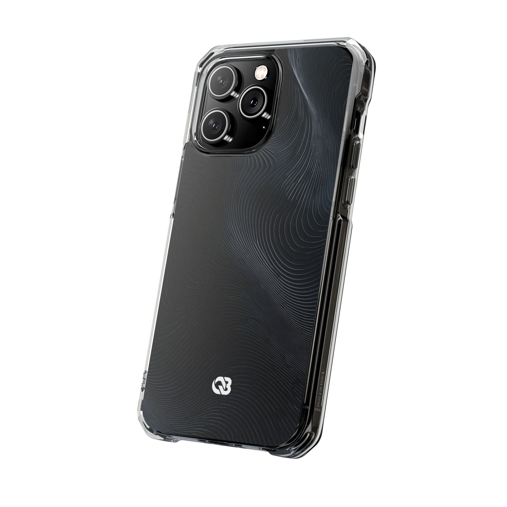 Black Impact MagSafe Phone Case for iPhone - Obsidian Ridge Flux