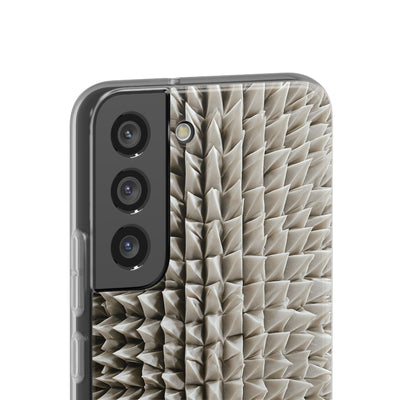 Beige Lite Phone Case for Samsung - Bone Spiked Grid
