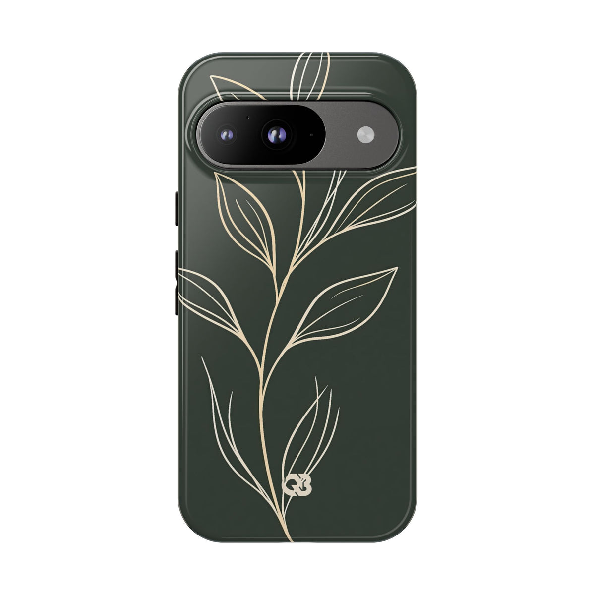 Minimal Botanical Stem · Tough Phone Case for Pixel ·  Green