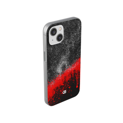 Crimson Noir Drip · Lite Phone Case for iPhone ·  Black