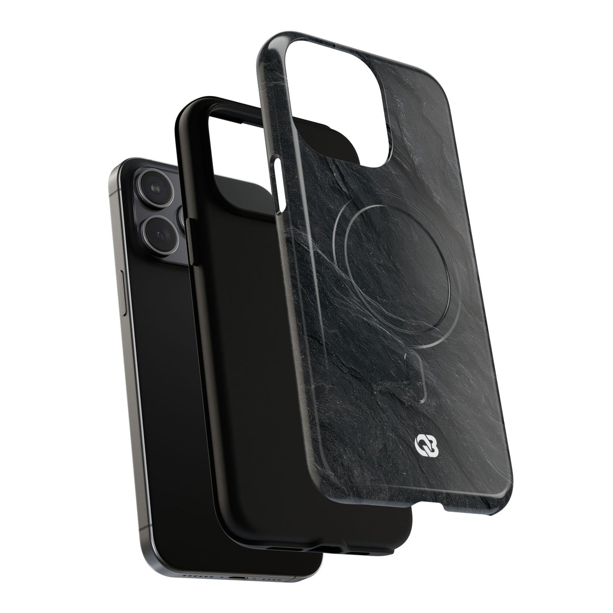 Dark Slate Strata · Tough 2.0 Magnetic Phone Case for iPhone · Black
