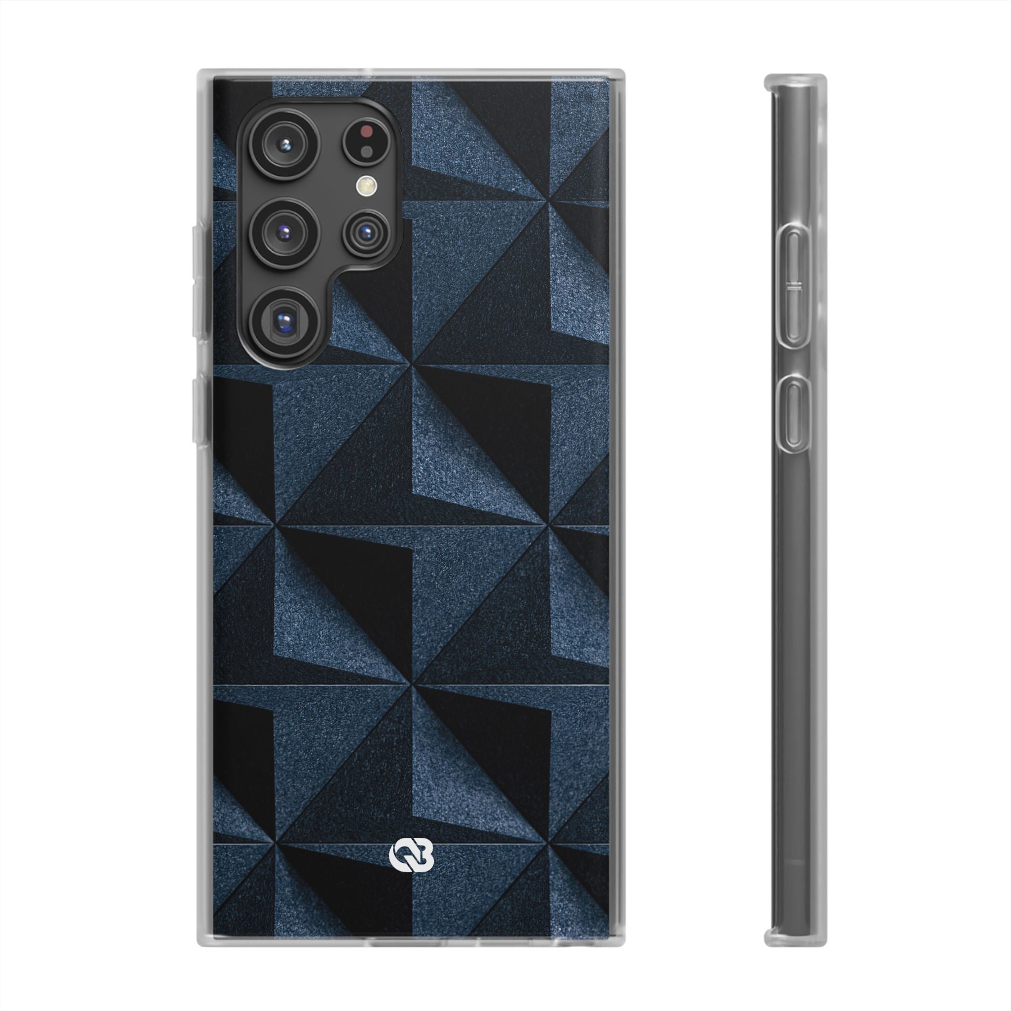 Blue Lite Phone Case for Samsung - Indigo Basalt Facets
