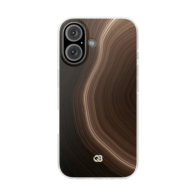 Umber Strata · Lite Phone Case for iPhone ·  Brown