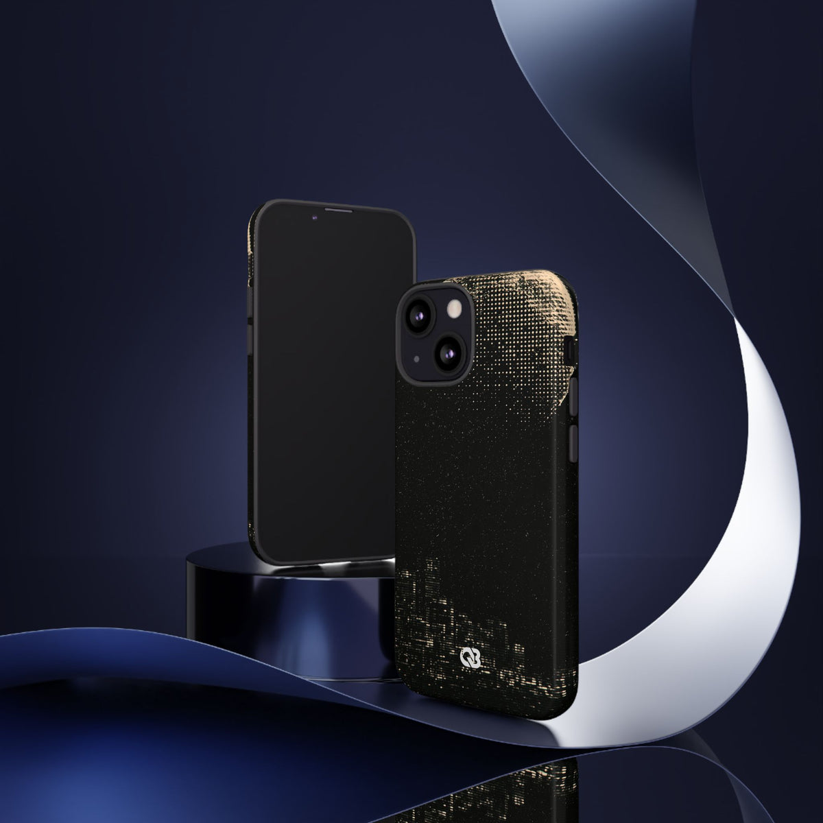 Lunar Metropolis Nocturne · Tough Phone Case for iPhone · Black