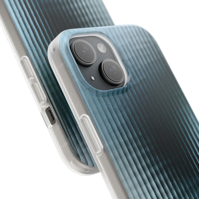 Blue Lite Phone Case for iPhone - Glacial Reeded Glass