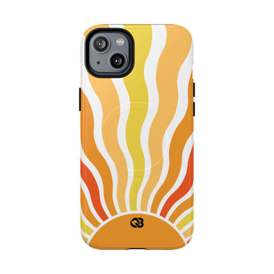 Amber Solar Waves · Tough+ Phone Case for iPhone · Magsafe