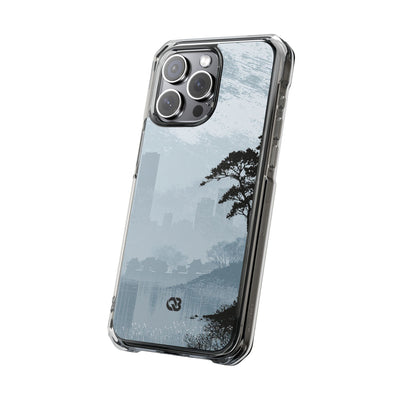 Grey Impact MagSafe Phone Case for iPhone - Steel Slate Zen