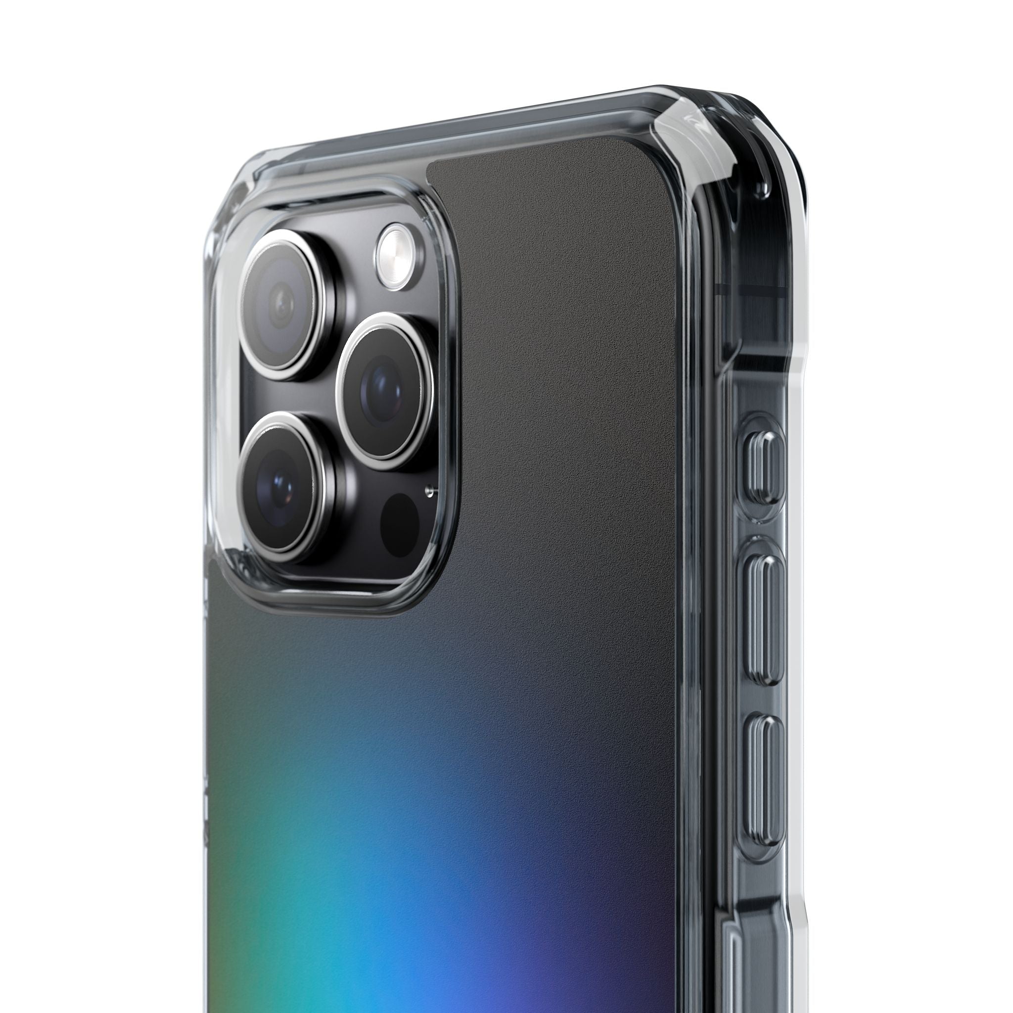 Black Impact MagSafe Phone Case for iPhone - Electric Prism Grain