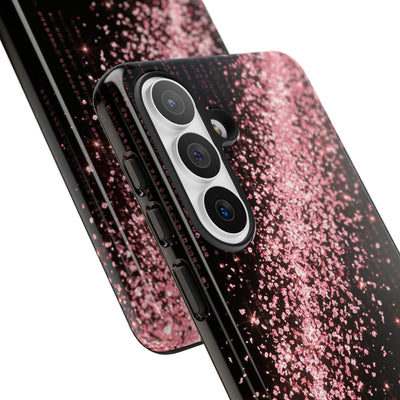 Rose Digital Cascade · Tough Phone Case for Samsung · Pink