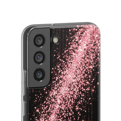 Rose Digital Cascade · Lite Phone Case for Samsung · Pink