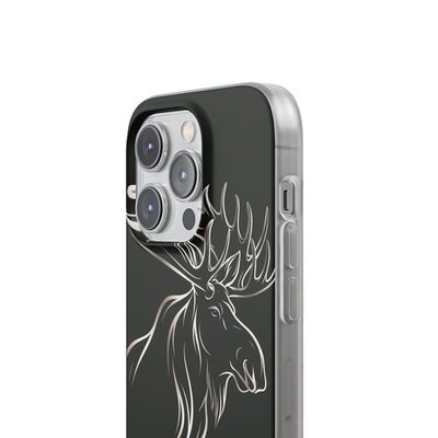 Nordic Moose Contour · Lite Phone Case for iPhone ·  Black