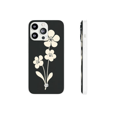 Nordic Blossom · Lite Phone Case for iPhone ·  Black
