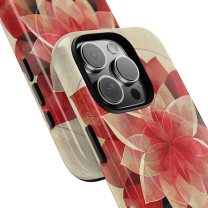 Crimson Bloom iPhone 16 Pro Case - Tough+
