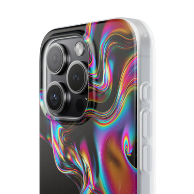 Purple Lite Phone Case for iPhone - Liquid Neon Chrome
