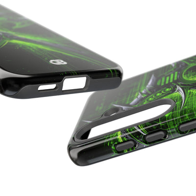 Cyber Sigil Grid · Tough Phone Case for Samsung · Green