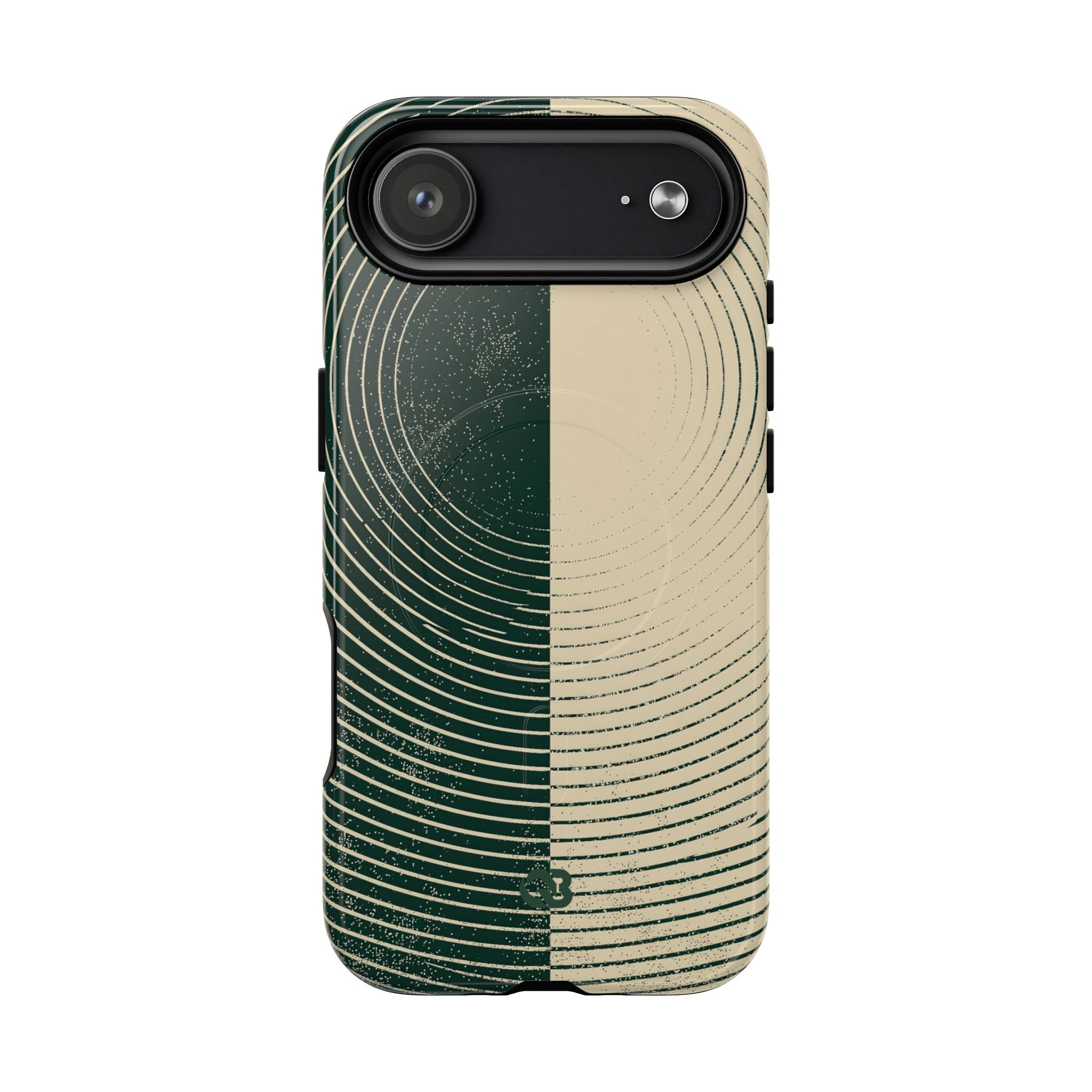 Green Tough 2.0 Magsafe Phone Case for iPhone - Evergreen Split Grain