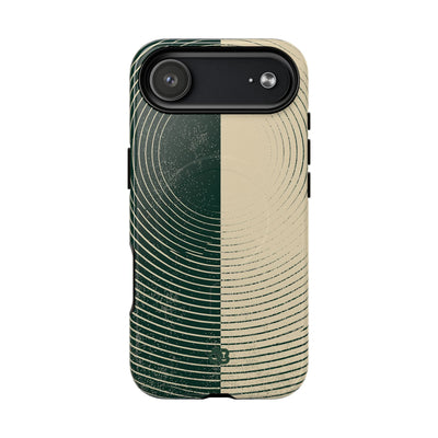 Green Tough 2.0 Magsafe Phone Case for iPhone - Evergreen Split Grain