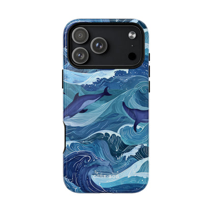 Dolphin Waves iPhone 17 Pro Max Case - Tough+ - CASE•BOB