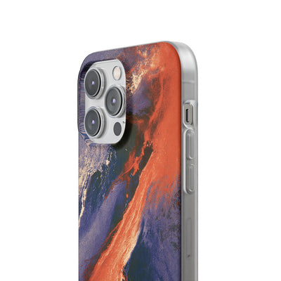 Solar Aura Drift · Lite Phone Case for iPhone ·  Orange