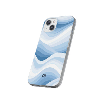 Blue Lite Phone Case for iPhone - Glacial Indigo Flow