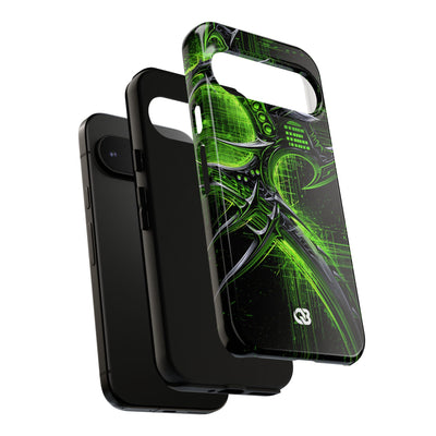 Cyber Sigil Grid · Tough Phone Case for Pixel ·  Green