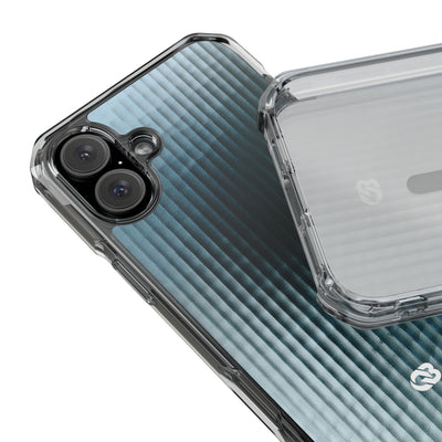 Blue Impact MagSafe Phone Case for iPhone - Glacial Reeded Glass