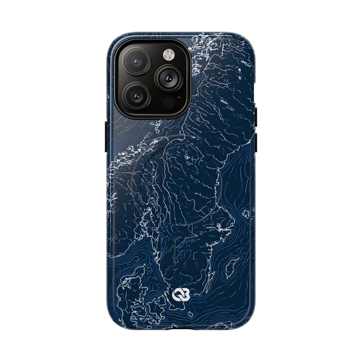 Nordic Contour Chart · Tough 2.0 Magnetic Phone Case for iPhone · Blue