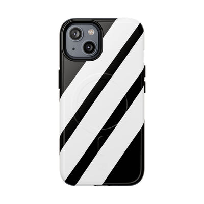 Obsidian White Bars · Tough+ Phone Case for iPhone · Magsafe