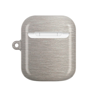 Brushed Silver Alloy · Hard Case for AirPods & AirPods Pro · Silver