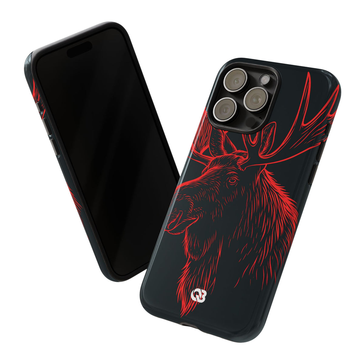 Nordic Elk · Tough Phone Case for iPhone · Black