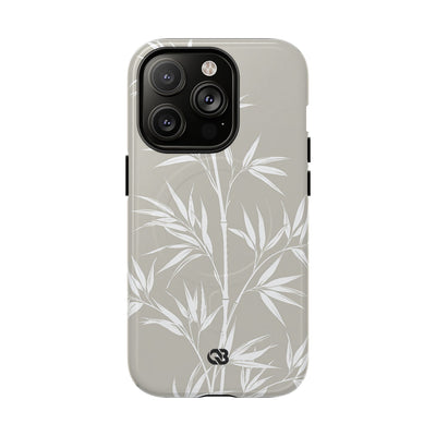 Serene Bamboo · Tough 2.0 Magnetic Phone Case for iPhone · Beige