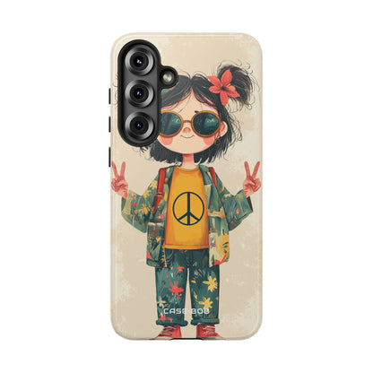 Peace Pigtails Samsung S25 Plus Case - Tough