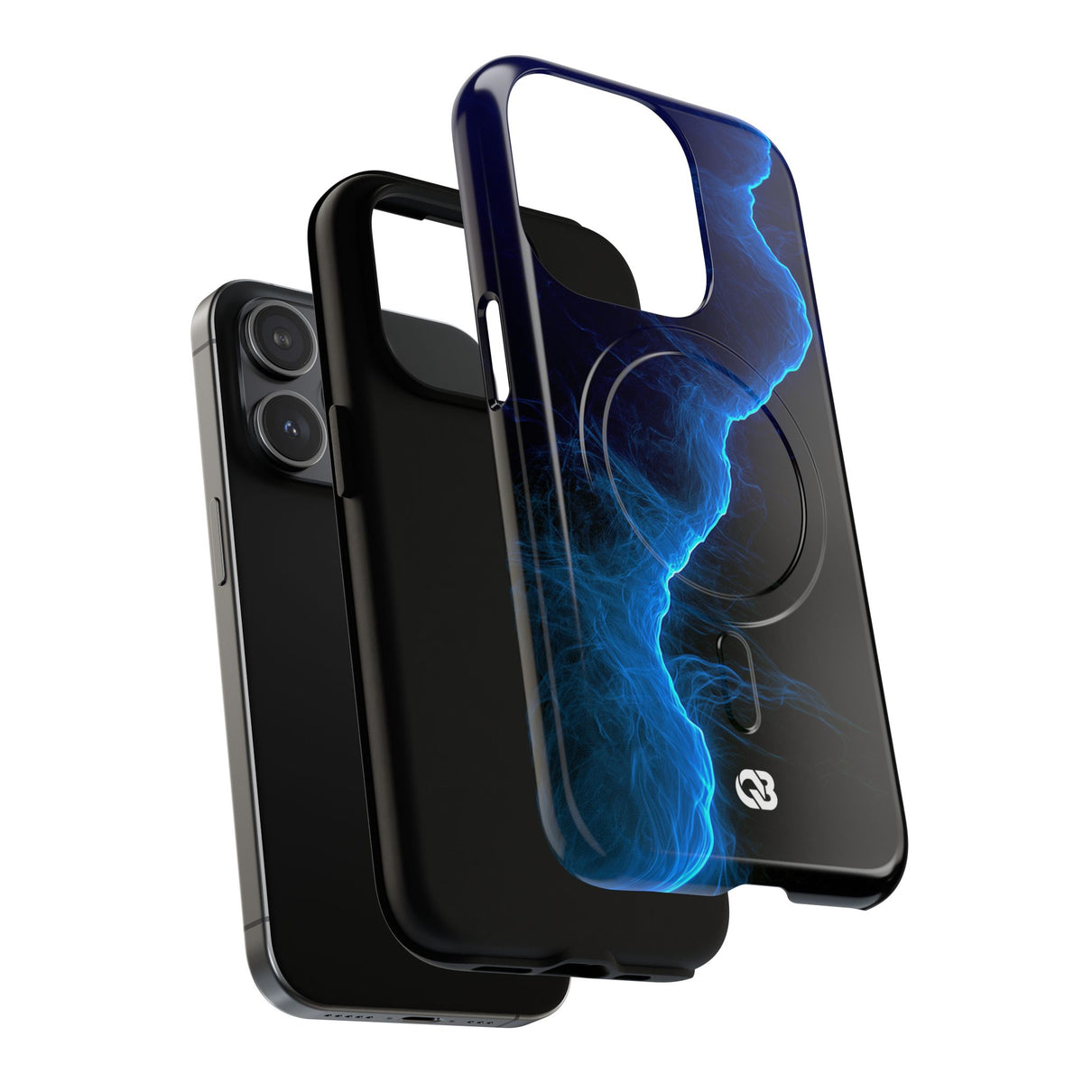 Electric Azure Drift · Tough 2.0 Magnetic Phone Case for iPhone · Blue