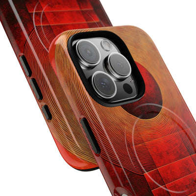 Crimson Solar Halo · Tough+ Handyhülle für iPhone · Magsafe
