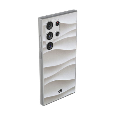 White Lite Phone Case for Samsung - Arctic Flow Ridges
