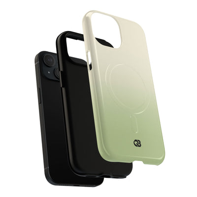 Green Tough 2.0 Magsafe Phone Case for iPhone - Bone Sage Fade