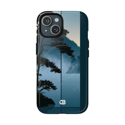 Misty Pine Horizon · Tough 2.0 Magnetic Phone Case for iPhone · Teal
