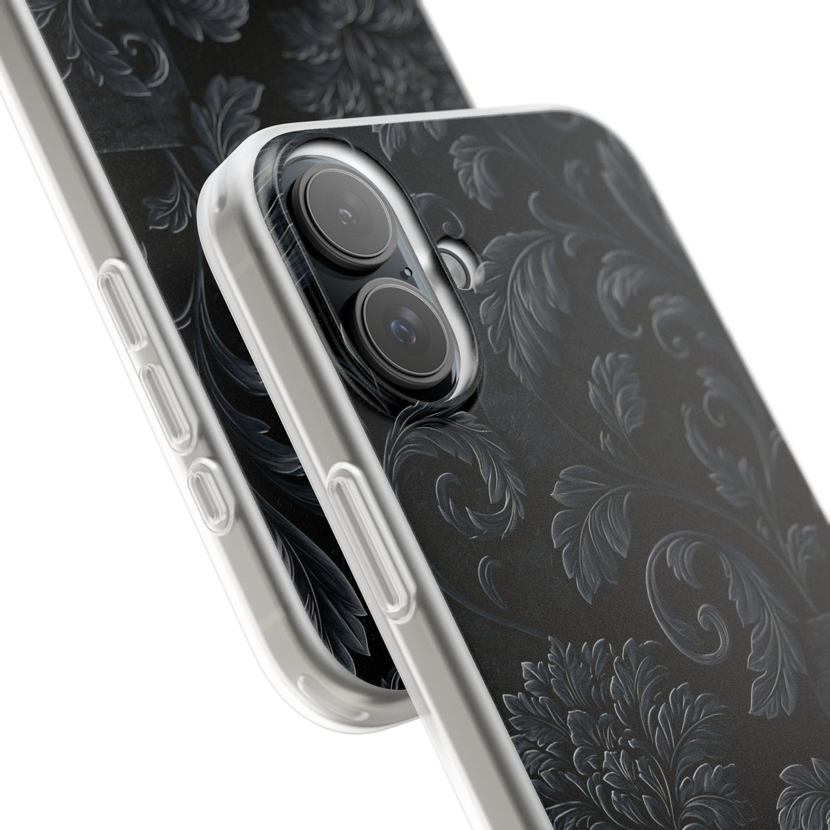 Obsidian Damask · Lite Phone Case for iPhone ·  Black
