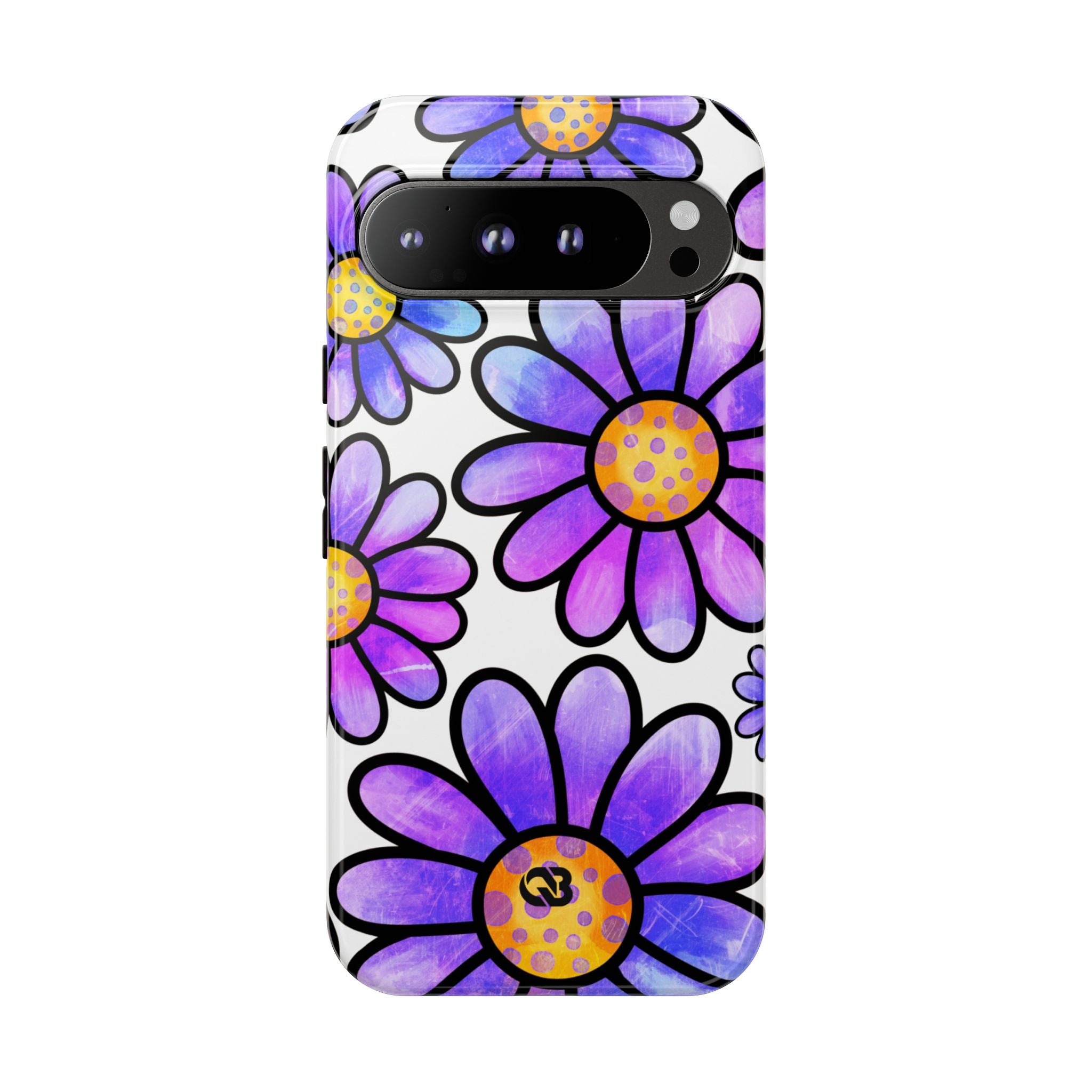 Violet Grunge Bloom · Tough Mobilskal för Google Pixel