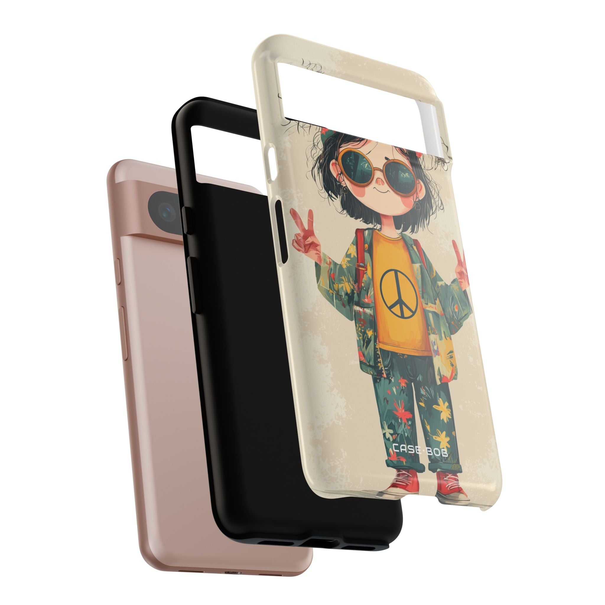 Peace Pigtails Google Pixel 8 Case - Tough