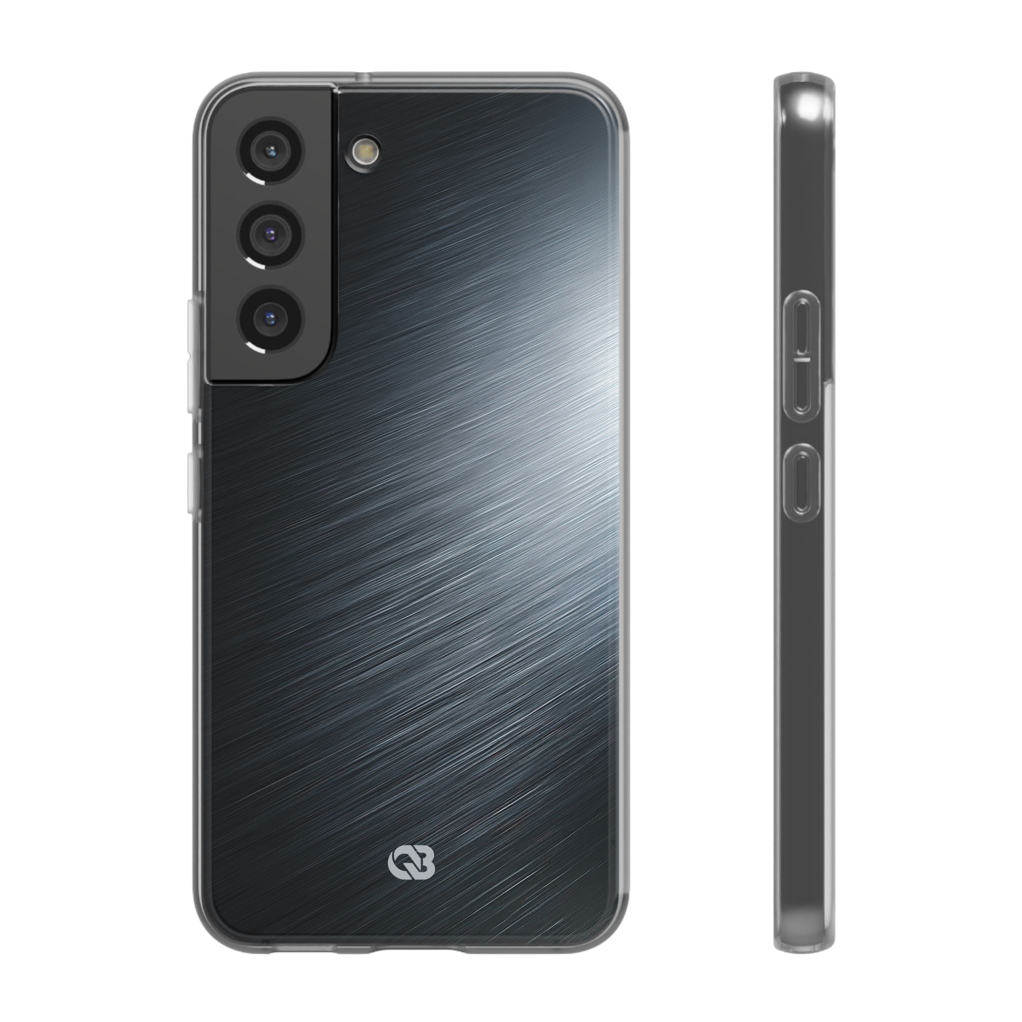 Grey Lite Phone Case for Samsung - Charcoal Brushed Steel