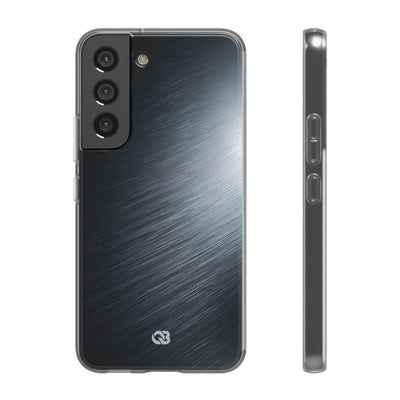 Grey Lite Phone Case for Samsung - Charcoal Brushed Steel