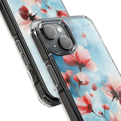 Pink Blossom Drift iPhone 15 Plus Case - Impact