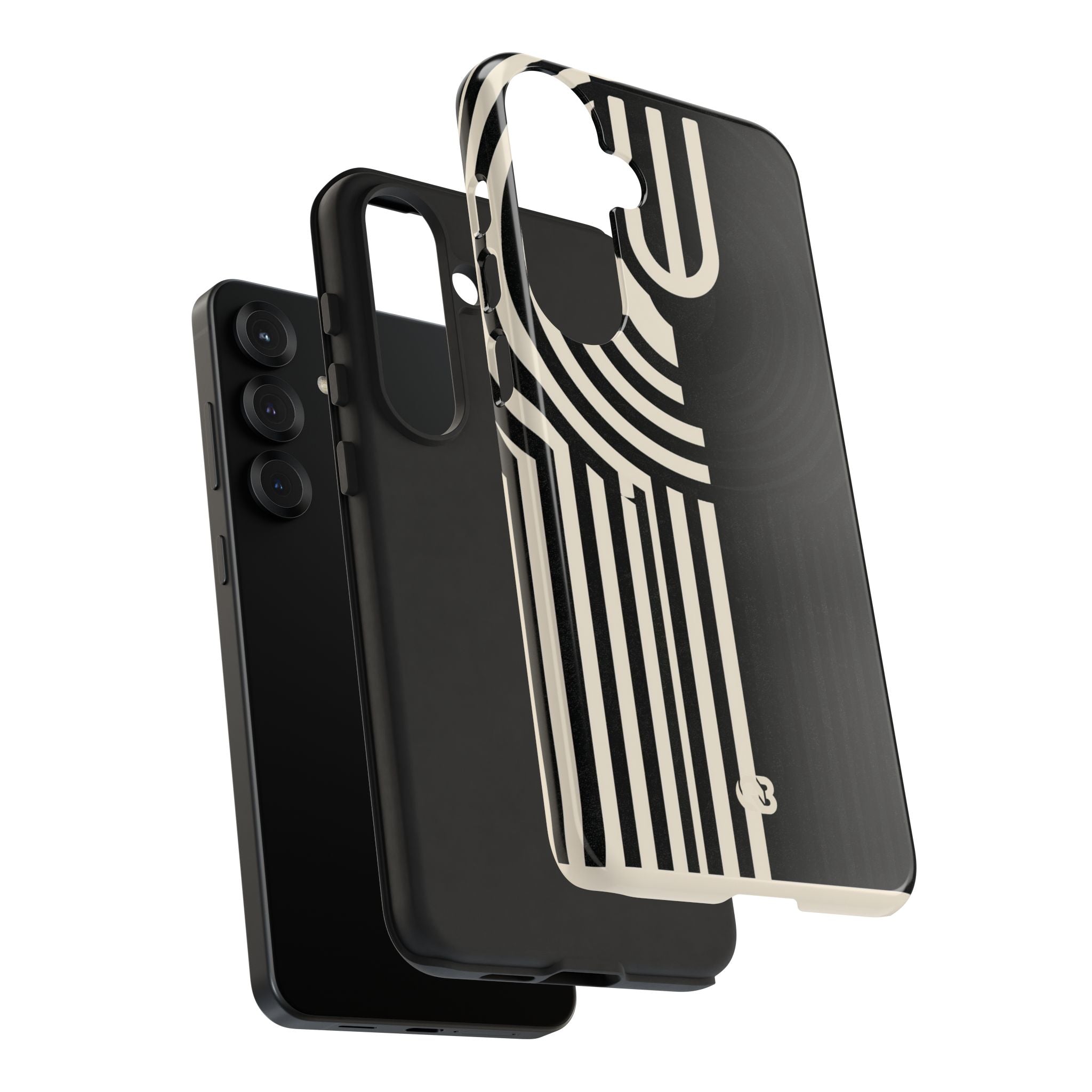 Beige Tough Phone Case for Samsung - Monolith Ivory Signal