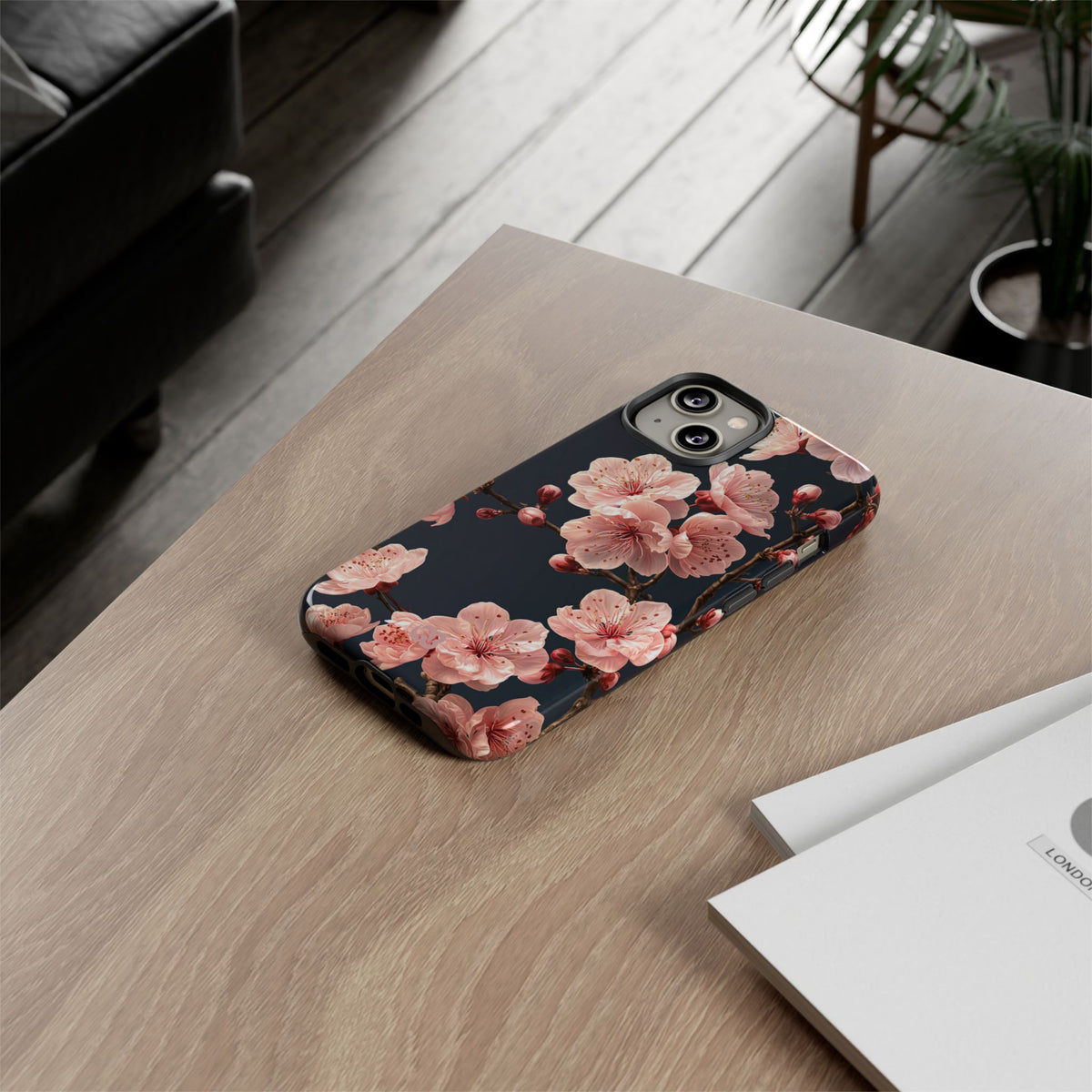 Midnight Sakura Bloom · Tough Phone Case for iPhone · Pink